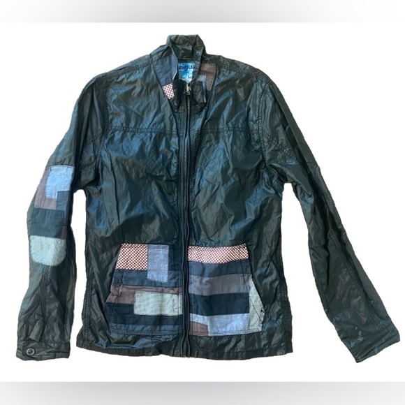 Desigual Black Nylon Patchwork Jacket - NOT FOR SALE - Picture 1 of 8